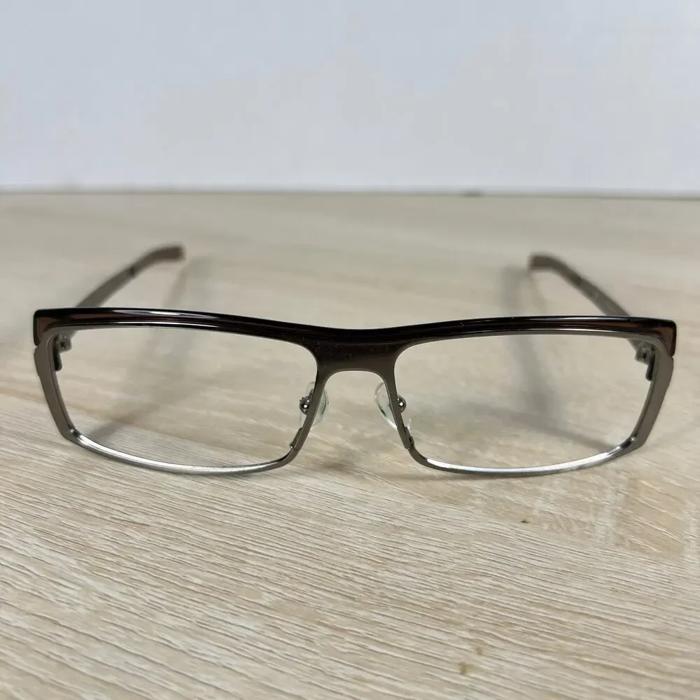 RARE! Gucci GG1723/S 6Y8 Sunglasses FRAMES ONLY Silver Metal Brown 58-14-125
